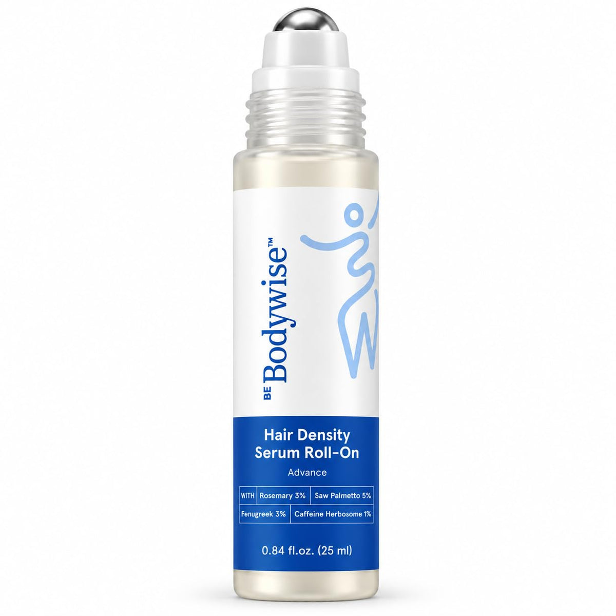 Be Bodywise Rosemary Hair Growth Serum Roll-On, Saw Palmetto, 0.84 fl oz