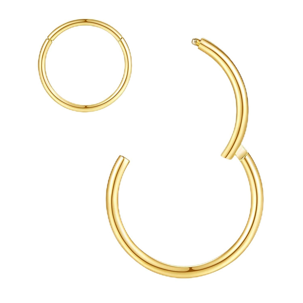 ORANGELOVE, 2pcs 20g 7mm Piercing Jewelry, Hypoallergenic Surgical Steel Earrings/Nose Rings for Tragus, Cartilage, Helix, Daith, Nipple, Belly, Lip, 20 Gauge, Clicker Closure, Silver, 20.0g