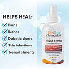 SkinSmart Antimicrobial Wound Therapy, Hypochlorous Acid Safely Removes Bacteria so Wounds Can Heal, 2 Ounce Clear Spray (Pack of 3)