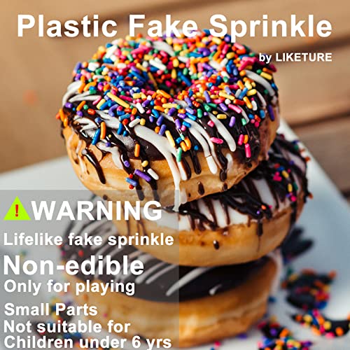 Fake Sprinkles 12 Jars 180g Polymer Clay Sprinkles Fake Candy Sprinkles Faux Sprinkle for Resin Slime Craft Plastic Sprinkle Nail Art Phone Case DIY Shaker Card Filler (12 Mixed Colors-180G)