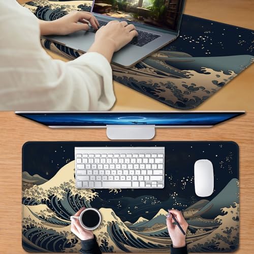 MTG Magic TCG Playmat - Rubber Play Mat With Smooth Surface for Trading Card and Battle Games - Tabletop Inked Game Mat, Retro Waves