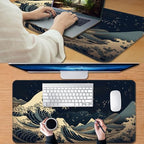 MTG Magic TCG Playmat - Rubber Play Mat With Smooth Surface for Trading Card and Battle Games - Tabletop Inked Game Mat, Retro Waves