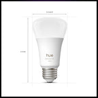Philips Hue Starter Kit: Bridge Pro + 3 A19 E26 Smart Bulbs + Tap Dial Switch, White and Color Ambiance, Smart Light Hub, Works with Voice
