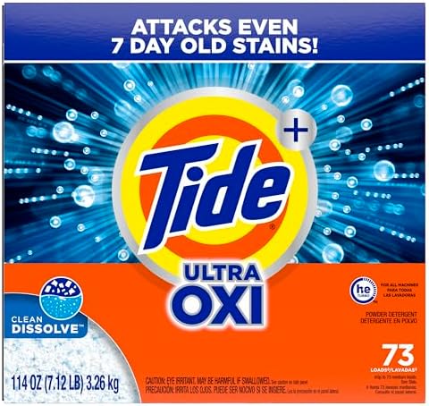 Tide Powder Laundry Detergent, Original Scent, 73 Loads, 114 oz