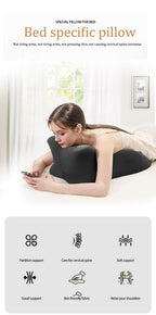 HOMEPAC Ergonomic Memory Foam Wedge Pillow, 27¡ã Angled Support for Neck and Waist, Multi-Position Support Pillow (Grey)