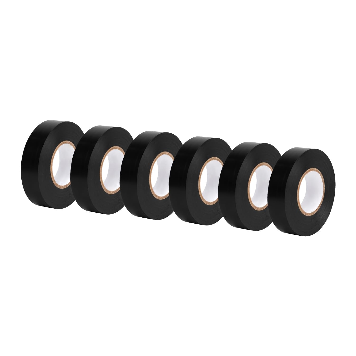 Amazon Basics Electrical Adhesive Tape, Insulating with Strong Adhesive, for Home DIY, Repairs, Electrical, Automotive and Equipment, 3/4" x 60', Black, 6-Pack