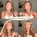 Yanibest Heatless Hair Curler to Sleep in, Overnight Curl Headband for Natural Wavy Curls, No Heat Soft Hair Curler Set with Hair Clip Scrunchies for Styling，No Slip Heatless Curls