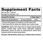Nordic Naturals Vitamin D3 1000, Orange - 120 Mini Soft Gels - 1000 IU Vitamin D3 - Supports Healthy Bones, Mood & Immune System Function - Non-GMO - 120 Servings