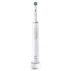 GROKIE Oral-B Pro 3-3000 - Cross Action White Electric Toothbrush, 1 Handle with Visible Pressure Sensor, 1 Toothbrush Head, Designed by Braun