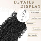 Goddess Locs Crochet Hair 18inch,9 Pakcs Boho Locs Crochet Hair,Faux Locs Crochet Hair for Black Women,Soft Locs With Curly Ends Pre Looped Crochet Braids(18inch(pack of 9),1B#)