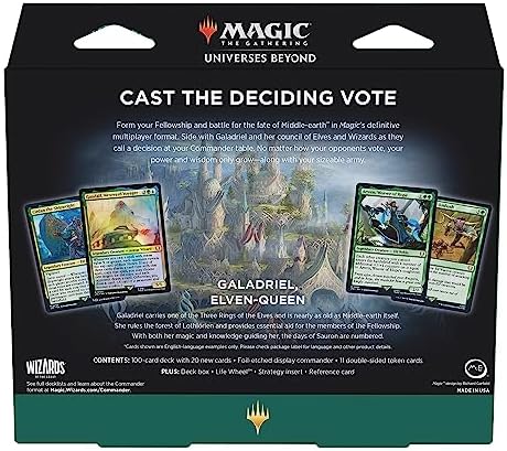 Magic: The Gathering The Lord of The Rings: Tales of Middle-Earth Commander Deck 3 + Collector Booster Sample Pack