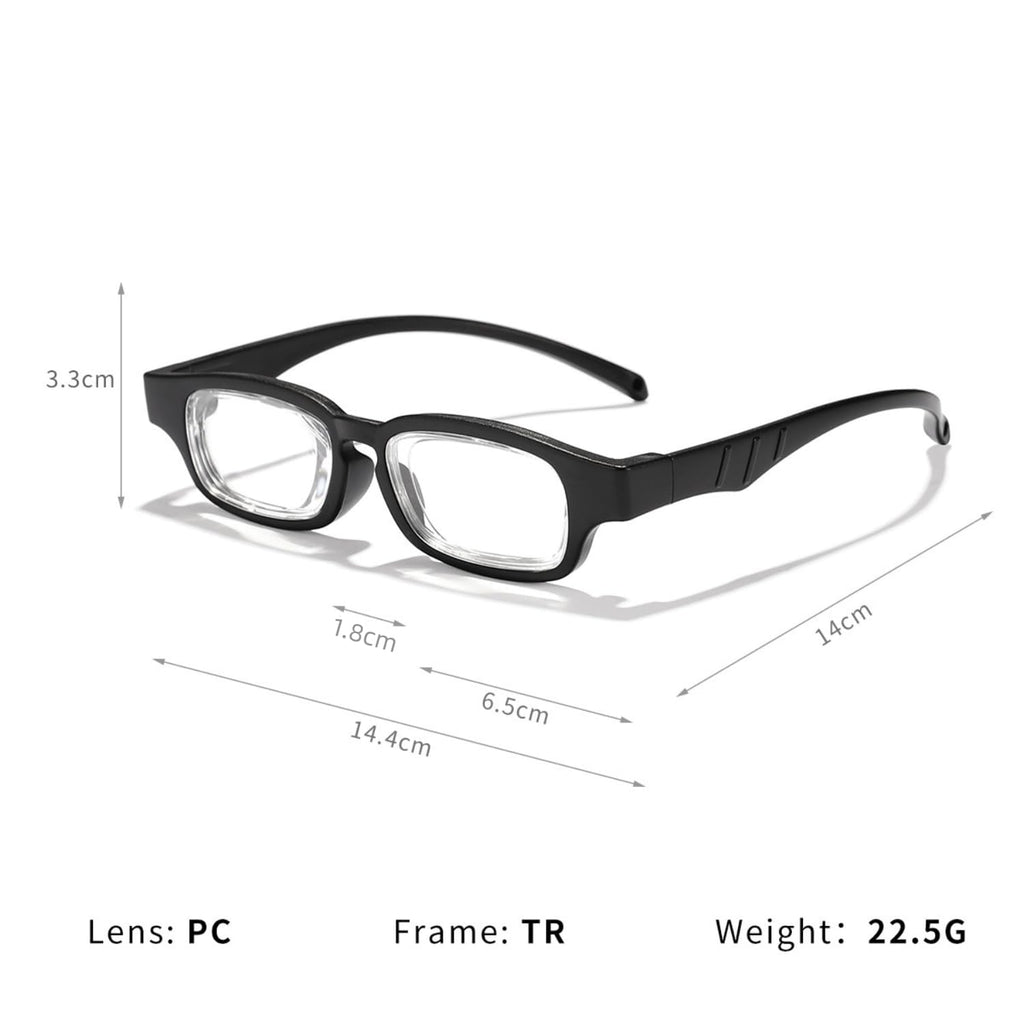 AOMAZE Adjustable Glasses Dial Vision Adjustable Focus Reading Glasses Anti Blue Light Eyeglasses for Men Women