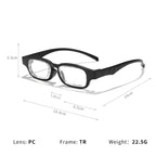 AOMAZE Adjustable Glasses Dial Vision Adjustable Focus Reading Glasses Anti Blue Light Eyeglasses for Men Women