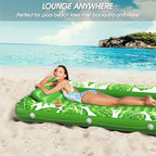 Inflatable Tanning Pool Lounger Float - Jasonwell 4 in 1 Sun Tan Tub Sunbathing Pool Lounge Raft Floatie Toys Water Filled Tanning Bed Mat Pad for Adult Blow Up Kiddie Pool Kids Ball Pit Pool