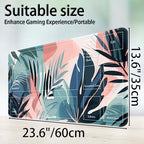 MTG Playmat for Magic TCG - Rubber Play Mat With Smooth Surface, Trading Card Inked Mat With Zones, Battle Game, Leaf Puzzle - Tabletop Card Playmats