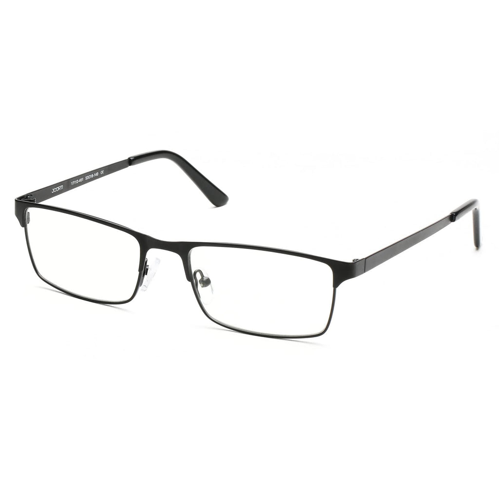 JOO'RTI Blue Light Glasses, Bluelight Blocking Glasses, Metal Rectangle Frame Gaming Computer Glasses for Men, Fake Glasses, Black, 1 Pair
