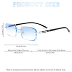 ZLLCXR Clarity Blue Glasses, Automatic Adjustment Eye Glass, For Reading Eye Strain from Screen Computer Gaming Eye Glasses with Clear Frame & Travel Case(1Pcs)