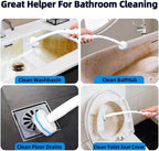 Ganliving 50 Count Disposable Toilet Brush Refills, Toilet Bowl Cleaner, Compatible with Most Toilet Wand for Home and Bathroom Cleaning