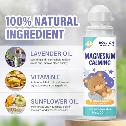 TRIXES Magnesium Lotion for Kids - Magnesium Cream, All-Natural Magnesium Oil for Kids' Calm, Sweet Sleep Experience, Soothe and Nourish Skin