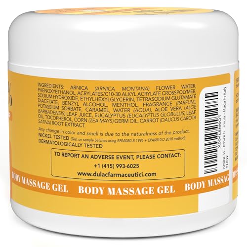 Arnica 35 Arnica Body Massage Gel – Water-Based Cosmetic Massage Gel with Arnica Montana, Fast-Absorbing Lightweight Texture, Non-Greasy Feel, Dermatologically Tested, 16.9 fl oz