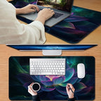 for MTG Game Playmat, for Magic TCG Rubber Play mat,Tabletop Card Playmats with Smooth Surface,Trading Card Inked Game Mat,Battle Game,Glowing Lotu