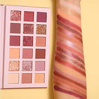 2Pcs Twilight Dusk + Aromas Nude Eyeshadow Palette Makeup Set, Matte Shimmer Glitter Pressed Pearl All Highly Pigmented Blending Powder, Natural Velvet Texture Eye Shadow Kit