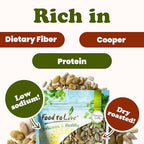 Food to Live Dry Roasted Sunflower and Pumpkin Seed Mix, 8 Ounces – Oven Roasted, No Oil added, Natural Snack, Rich in Protein, Perfect for Baking and Salads, Vegan, Kosher, Bulk