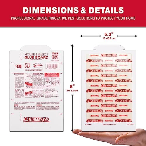 Catchmaster Pro Strength Mouse & Insect Glue Board Set, 60pk & 36-pk, Mouse Traps Indoor for Home, Pet Safe Pest Control