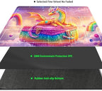 MTG Playmat with Zones Magic Card Playmat Game Mat,TCG & CCG Card Games Mat with Free Storage Bags Size 24 x 14 Inches (with Zones,Dragon3)