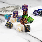 63 Pieces Abilities Keyword Counter Dice Bulk MTG Dice Counters Set Magic Plus 1 Life Buff Tokens for MTG, TCG, Card Gaming Accessories