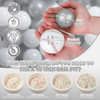 GOGOSO Ball Pit Balls for Toddler, Baby Plastic Playballs Kids Soft Pastel Pelotas Non-Toxic BPA-Free Gray+Pearl Gary+ White, 200 Balls