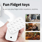 Fidget Toys Adults Metal Fidget Slider Magnetic EDC Haptic Fidget Toys for Adults (Matte White)