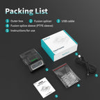 SUNLU Filament Connector, Filament Splicer with 200Pcs PTFE Sleeve for 3D Printer Filament 1.75mm, Fast Heating Up to 240°C, Compatible with PLA PETG TPU ABS PA Nylon