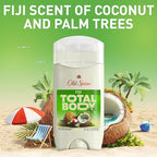Old Spice Whole Body Deodorant for Men, Total Body Deodorant, Fiji Scent, Aluminum Free Deodorant Stick for 24/7 Freshness // Dermatologist Tested Whole Body Deodorant, 3.0 oz