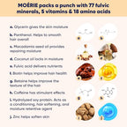 Moerie Mineral Shampoo and Conditioner Plus Hair Growth Spray Set – Ultimate Hair Care Pack – For Longer, Thicker, Fuller Hair - Volumizing Hair Care Products – Paraben & Silicone Free - 3 Products