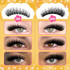 Fluffy Cat Eye Individual Lashes 80D+100D Volume Cluster Eyelash Extensions D Curl Lash Clusters 10-18mm Eyelash Clusters 380pcs Light & Right Cluster Lashes Thick Lash Extension Easier to Use