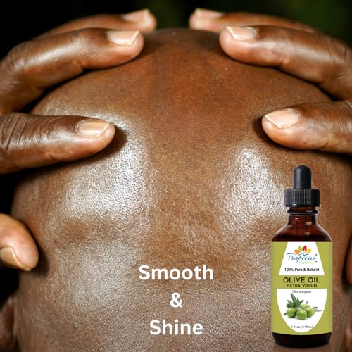 Extra Virgin Organic Olive Oil 4 oz - Cold Pressed Unrefined - Use For Face, Skin, Hair, Dry Scalp, Massage