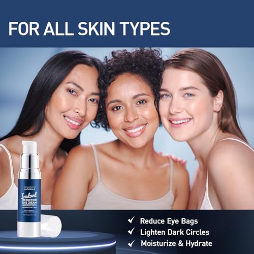 Enaskin Naturals Instant Anti Wrinkle Eye Cream: Rapid Temporay Eye Tightener for Dark Circles, Fine Lines and Puffiness in 60s, Anti Aging Under Eye Cream for Fine Lines and Eye Bags