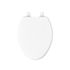 KOHLER 20110-0 Brevia, Slow Close Toilet Seat, Elongated Toilet Seat, Grip-Tight Bumpers Quick-Attach Hardware, White