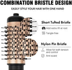 DAILYLIFE Rotating Hair Dryer Brush, Spinning Hair Dryer Brush with 2 Brushes (1.5" & 2"), Ionic Technology, Less Damage & Less Frizz