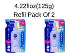 Japanese Sunscreen SPF 50/PA+++ Super Water Gel Sunscreen 4.22floz(125g) Refil Pack Of 2