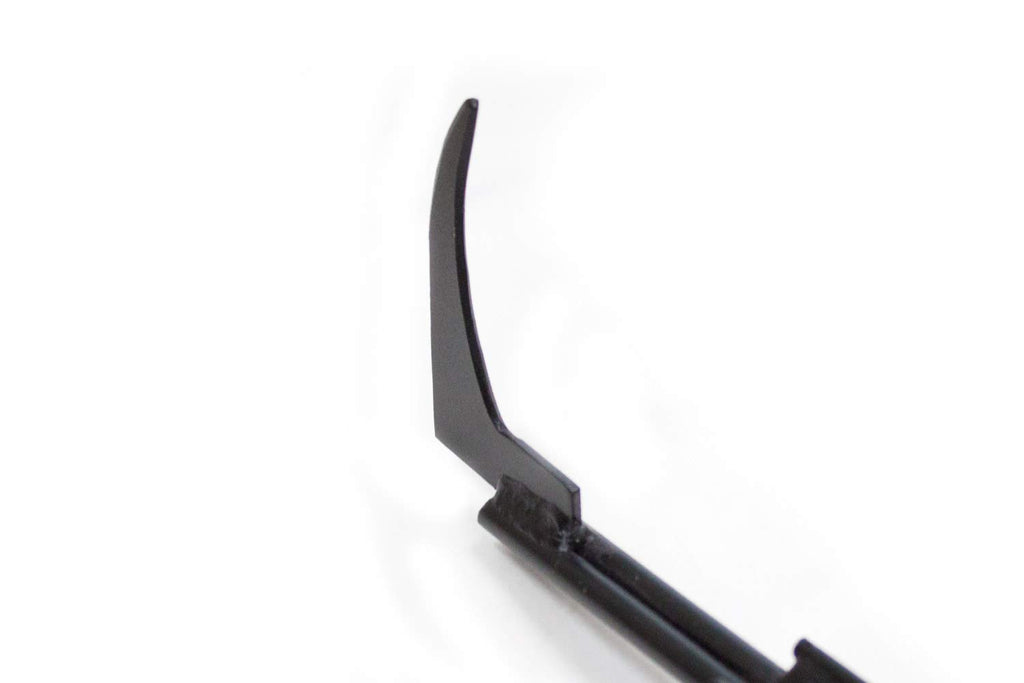 BULLY TOOLS Bean Hook/Paver Weeder - 7-Gauge Heavy-Duty Steel with Fiberglass Handle, Rubber Grip for Comfort, Rust-Resistant, Ideal for Pavers, Cracks and Weed Removal - 100% Made in The USA, 46.5"