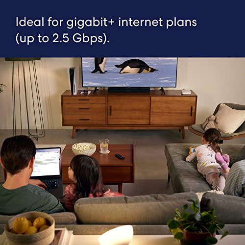 Amazon eero Pro 6E mesh wifi router - Supports internet plans up to 2.5 Gbps, Coverage up to 2,000 sq. ft., Connect 100+ devices, 1-pack