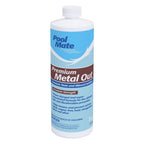 Pool Mate 1-Quart 4-Pack Premium Metal Out Stain and Mineral Inhibitor, Pool Metal Remover, Stain Remover, Made in USA