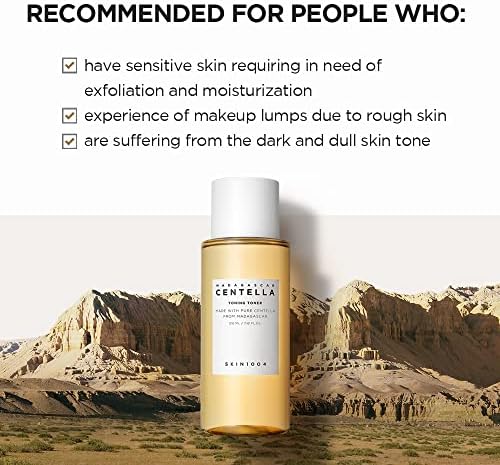 SKIN1004 Madagascar Centella Toning Toner 7.10 fl.oz, 210ml, Daily Skin Care Solution for Sensitive Acne-Prone Skin