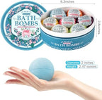 Bath Bombs Set, 7 Packs Bubble Fizzies Relaxation with Shea Butter, Dry Skin Moisturize, Birthday, Christmas Gift, Valentine’s Idea for Women, Mother, Wife, Girlfriend