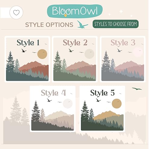 Wooden Piggy Bank for Kids and Adults, Personalized Gift Handmade in USA by BloomOwl, Custom Piggy Bank, Personalized Banks for Kids, Gifts for Baby Boys and Girls (Mountains)