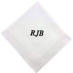 Monogrammed Handkerchief for Men Christmas Gifts for Him Soft Cotton Men's Initial Letter Hanky Groom Wedding Hankerchief Personalized