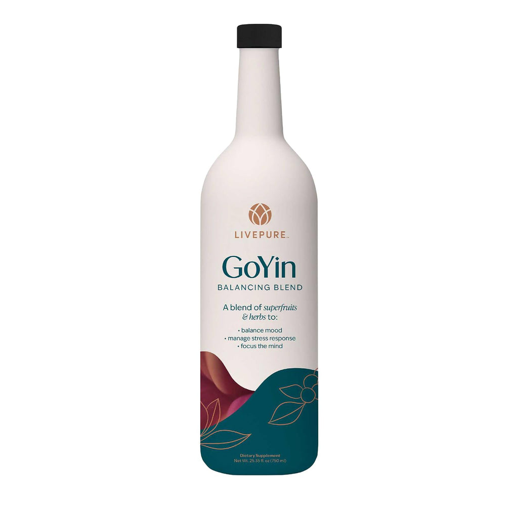 Pure GoYin - Harmonizing Wellness through Ancient Wisdom - Unveiling a Fusion of Traditional Chinese Medicine and Modern Nutrition to Alleviate Everyday Stressors - Balance and Resilience -25.35 fl oz