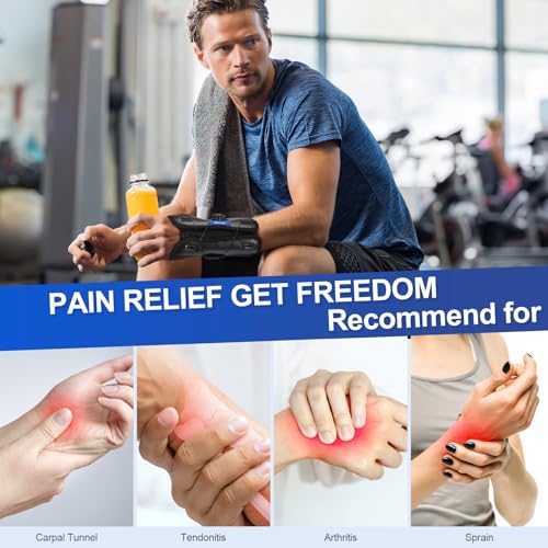 NEENCA Carpal Tunnel Wrist Brace for Night Support,Knob Adjustable Hand Brace for Tendonitis,Arthritis Pain，Sprain,Wrist Splint Support with Sleeves for Women&Men. (Right Hand, Small)